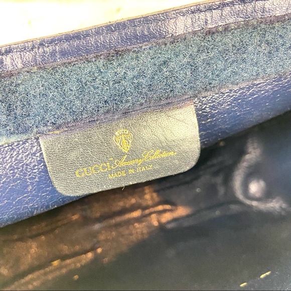 Gucci blue sherry line clutch crossbody bag - Picture 9 of 15